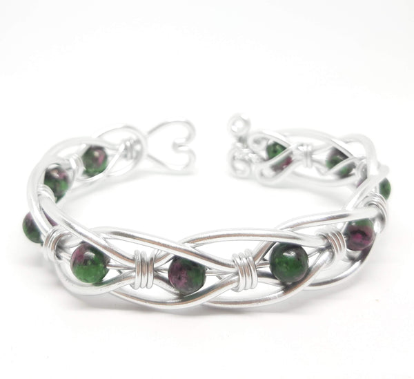 Silver Peapod Bracelet Wire Wrapped | Beatrixbell Handcrafted Jewelry Child 6 / 2