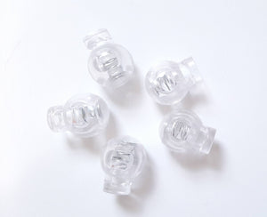 50 Plastic Clear Pony Beads for adjustable Trellis Yarn Necklaces –  YarnNecklaces