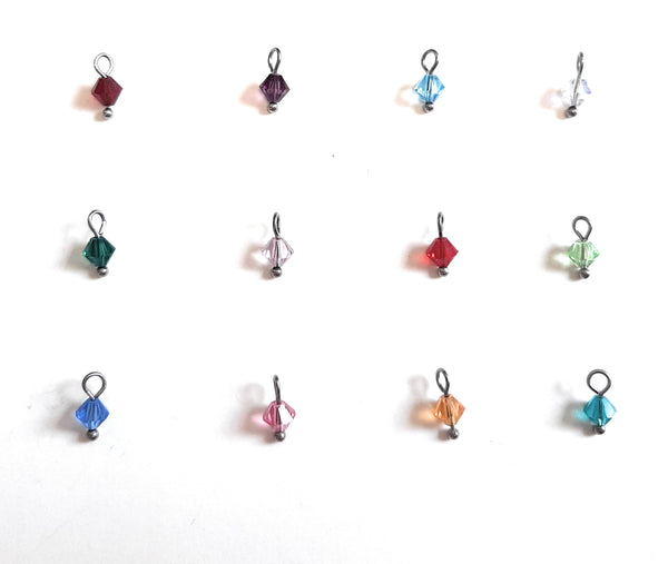 Far Away Sister Pendant Necklace "...Sisters Connected by the Heart" Your Choice of Charm and Birthstone Color