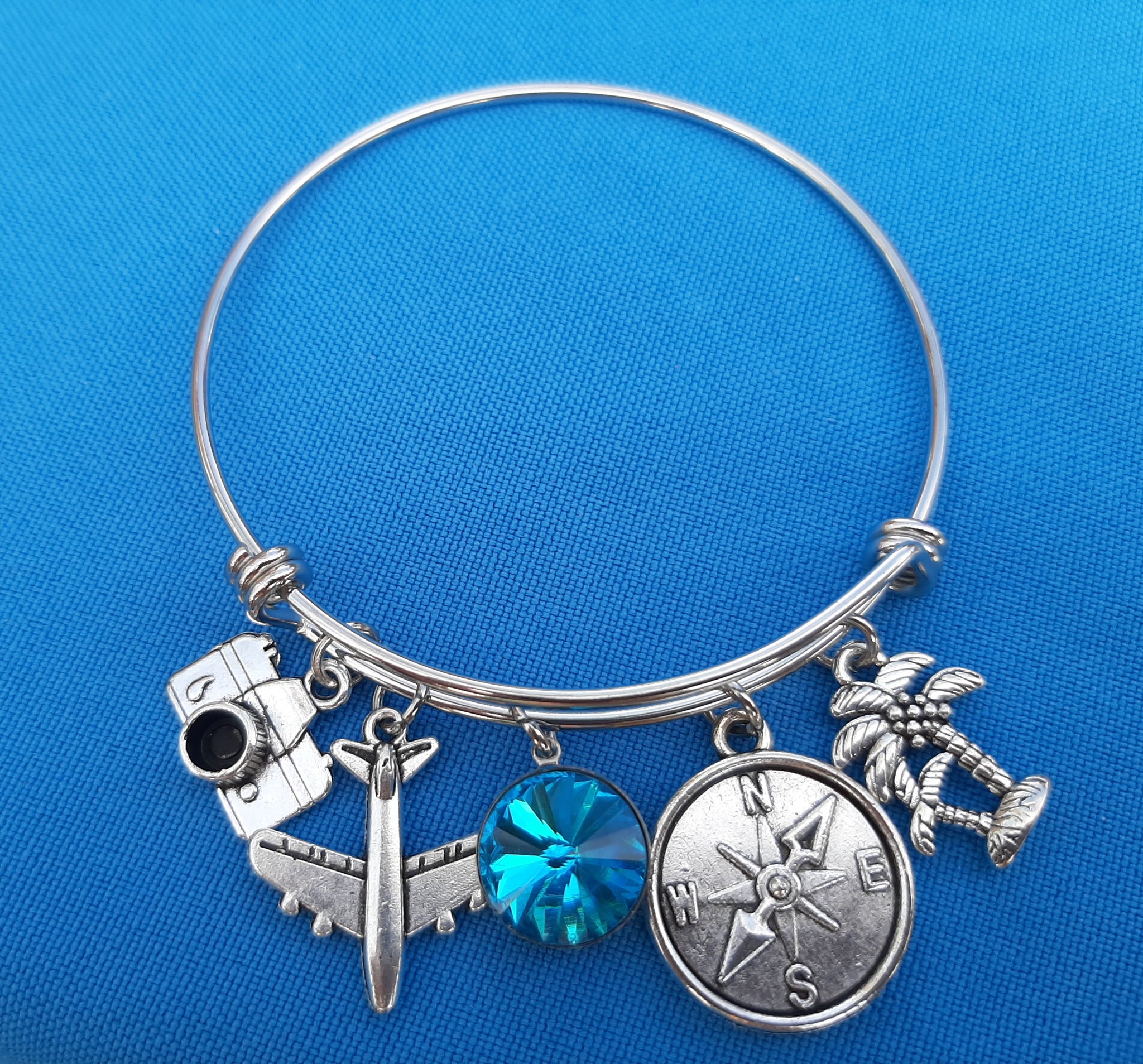 Expandable Charm Bracelet Travel Theme – YarnNecklaces