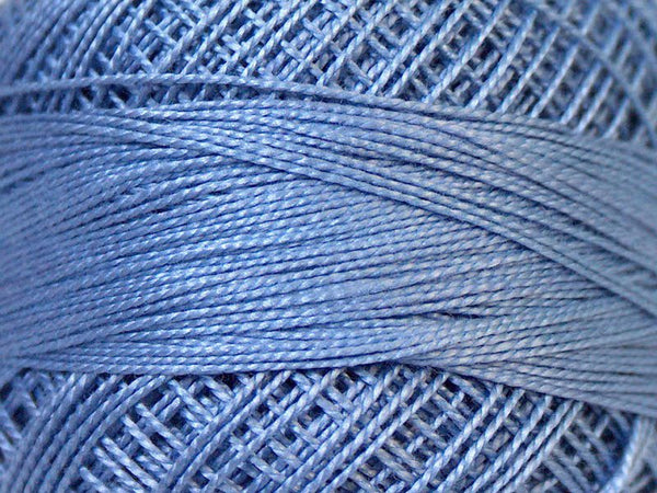 2 Skeins Crochet Fingering Thread - Indigo Blue