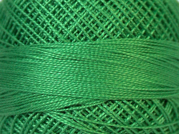 2 Skeins Crochet Fingering Thread - Light Forest Green