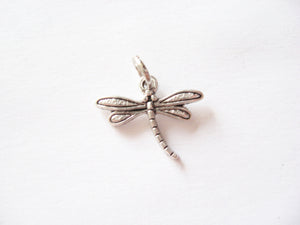 Antique Silver Dragonfly Pendant Charms