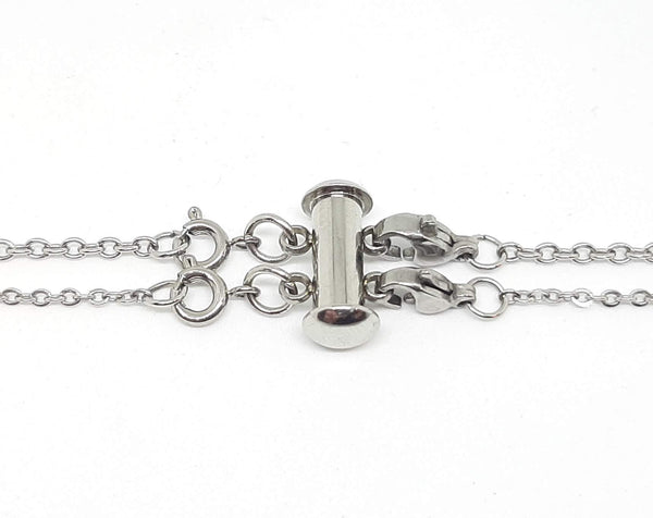 Layered Necklace Clasp - Stainless Steel for 2