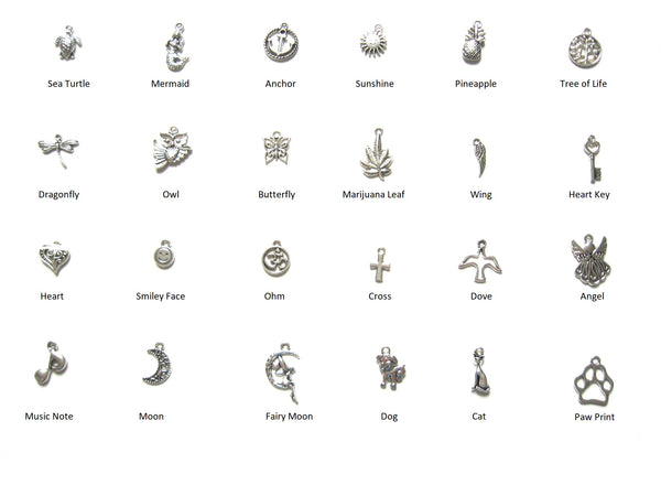 Gemstone & Charm Layered Necklace Set - Amethyst