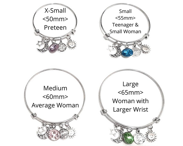 Zodiac Charm Expandable Bracelet - September Libra (Sep. 23-Sep. 30)