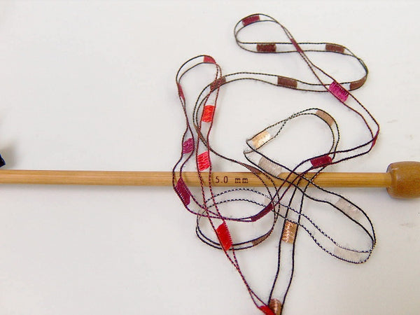 Trellis Ladder Yarn - Berry Truffle