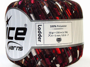 Trellis Ladder Yarn - Berry Truffle