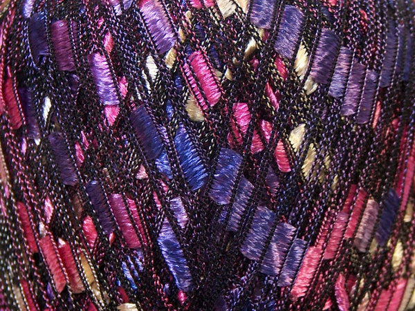 Trellis Ladder Yarn - Pink Purple